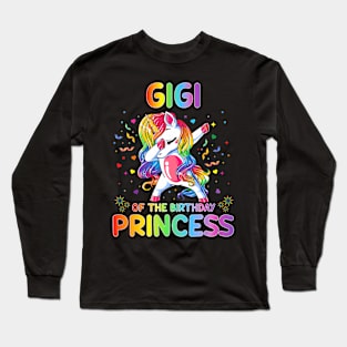 The Birthday Princess Girl Dabbing Unicorn Long Sleeve T-Shirt